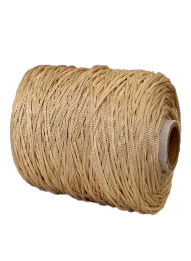Crochela 2 MM Nylon Macrame Cord/Thread/Dori (Purse Thread) (200 Grams | 150 Meters) for Jewellery Making, Bags, Bracelet and Many Other DIY Crafts (Gold) - Image 3